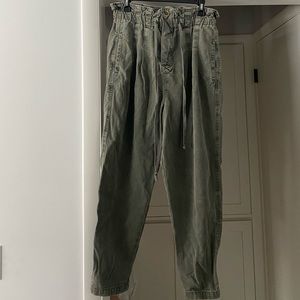 Free People Army Green Pants